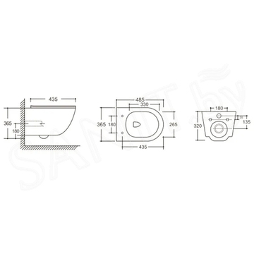 Подвесной унитаз Cerutti Orlter UF CT10361 безободковый