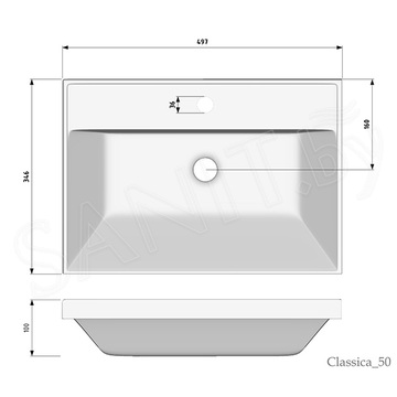 Умывальник Madera Classica