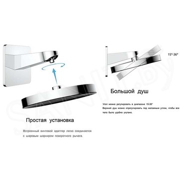 Душевая система Vincea Inspire VSFW-3I22MT3CH встраиваемая с термостатом