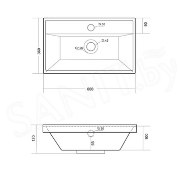 Умывальник Madera Classica Slim