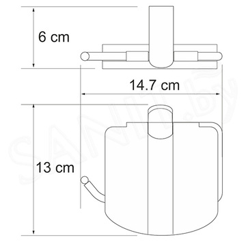 Держатель для туалетной бумаги Wasserkraft Berkel K-6825