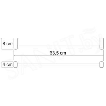 Держатель для полотенец Wasserkraft Berkel K-6830