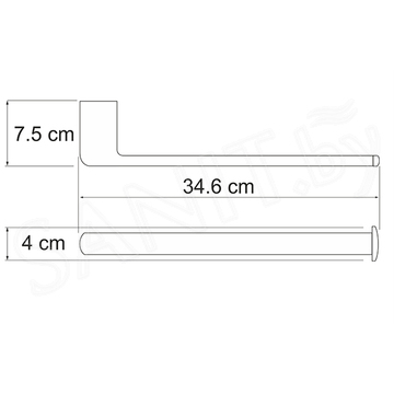 Держатель для полотенец Wasserkraft Berkel K-6851