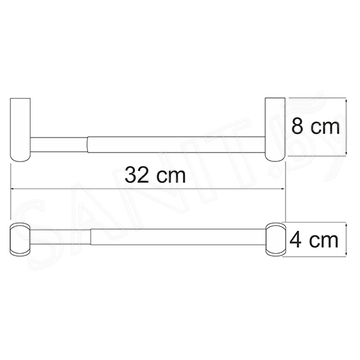 Держатель для полотенец Wasserkraft Berkel K-6891