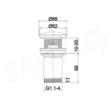 Донный клапан Whitecross A706BL