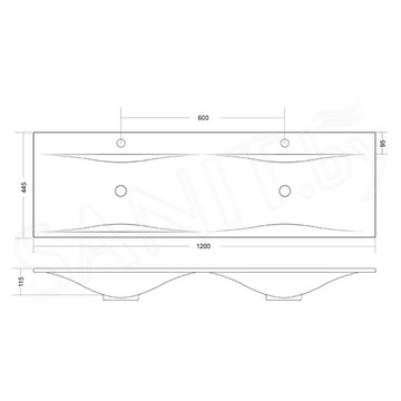 Умывальник Madera Pulsus 120 / 140