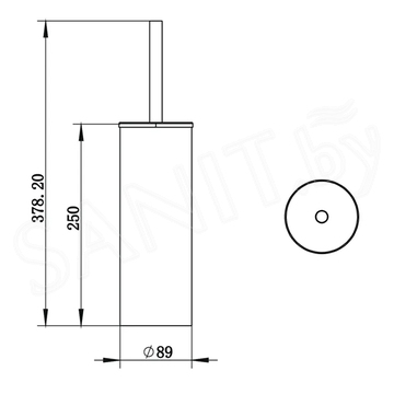 Ершик для унитаза Whitecross Ergo ER2274GL / ER2274GLB