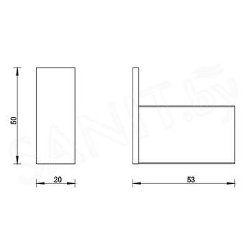 Крючок Whitecross Cubo CU2410BL