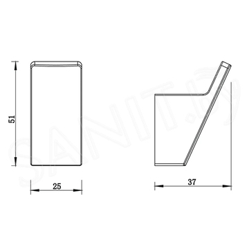 Крючок Whitecross Cubo CU2415GL / CU2415GLB