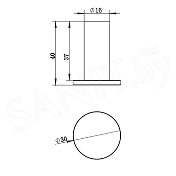 Крючок Whitecross Ergo ER2216BL