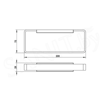 Держатель для полотенец Whitecross Cubo CU2458BL