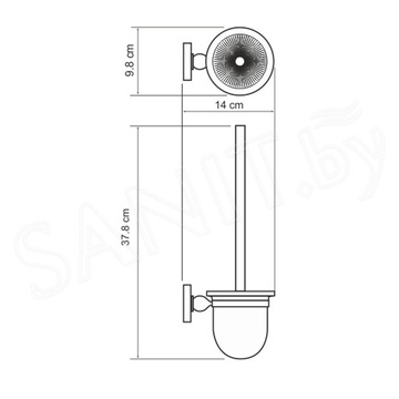 Ершик для унитаза Wasserkraft Diemel K-2227