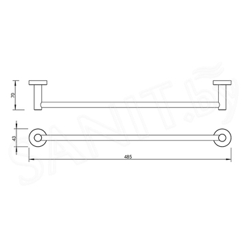 Держатель для полотенец Whitecross Ergo ER2250BL / ER2252BL