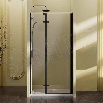 Душевая дверь Vincea Slim-N VDPH-5SN прозрачная профиль черный