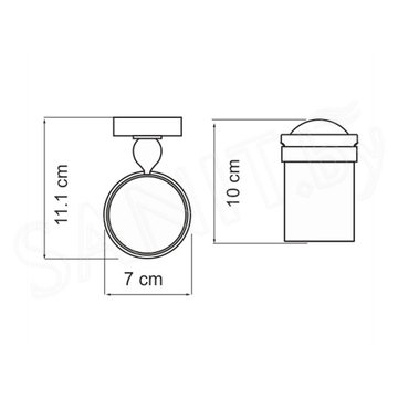 Стакан Wasserkraft Diemel K-2228