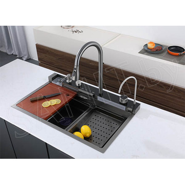Кухонная мойка Cerutti Gloria II Nano black CT10356 многофункциональная
