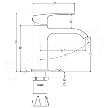 Смеситель для умывальника Raglo R02.10