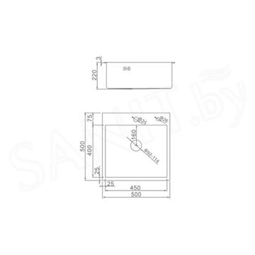 Кухонная мойка Avina HM5050 с коландером и дозатором