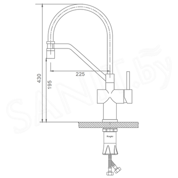 Смеситель для кухонной мойки Raglo R86.41.05
