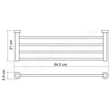 Полка для полотенец WasserKraft Donau K-9411