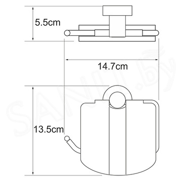 Держатель для туалетной бумаги Wasserkraft Donau K-9425