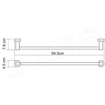 Держатель для полотенец Wasserkraft Donau K-9430