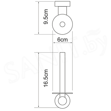 Держатель для туалетной бумаги Wasserkraft Donau K-9497