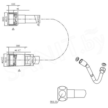 Душевая лейка со шлангом Vincea Inspire VSHN-3I2HMB