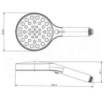 Душевая лейка со шлангом Vincea Inspire VSHN-3I2HMB