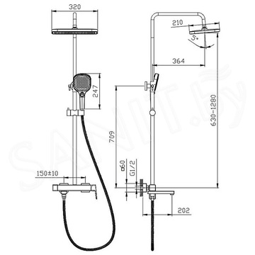 Душевая стойка Raglo R30.24