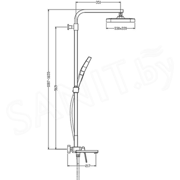 Душевая стойка Raglo R51.24