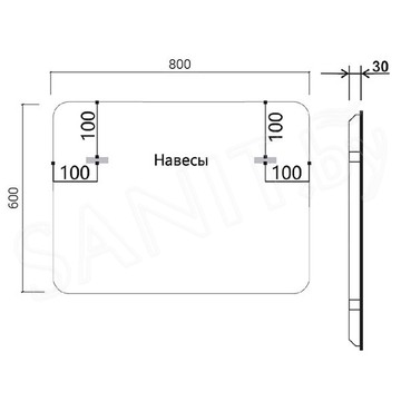 Зеркало Vincea LED VLM-3VC800B / VLM-3VC900B / VLM-3VC100B / VLM-3VC120B