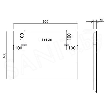 Зеркало Vincea LED VLM-3VN800B / VLM-3VN900B / VLM-3VN100B / VLM-3VN120B