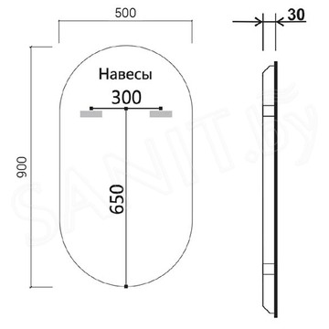 Зеркало Vincea LED VLM-3AU900B-2 / VLM-3AU100B-2 с подогревом