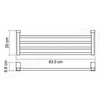 Полка для полотенец WasserKraft Exter K-5211