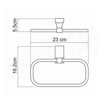 Держатель для полотенец Wasserkraft Exter K-5260