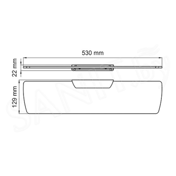 Полка Wasserkraft Glan K-5124