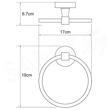 Держатель для полотенец Wasserkraft Isen K-4060