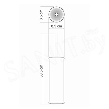 Ершик для унитаза Wasserkraft K-1027