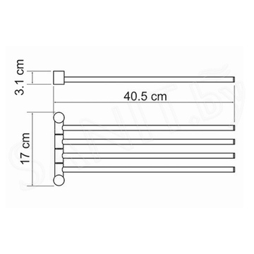 Держатель для полотенец Wasserkraft K-1034