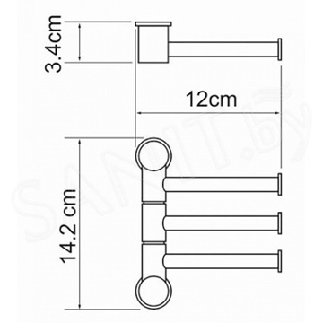 Держатель для полотенец Wasserkraft K-1053