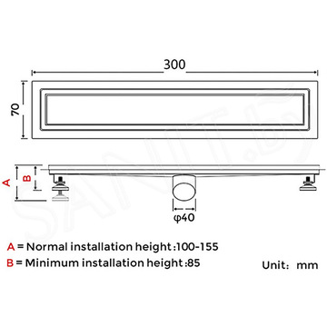 Душевой трап Gappo G83007-4 / G84007-4 / G85007-4 / G86007-4 / G87007-4 / G88007-4