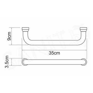 Поручень Wasserkraft K-1066WHITE