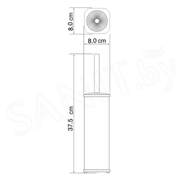 Ершик для унитаза Wasserkraft K-1137