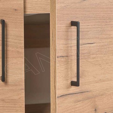 Комплект мебели Акваль Лофт 50 с пеналом дуб крафт золотой