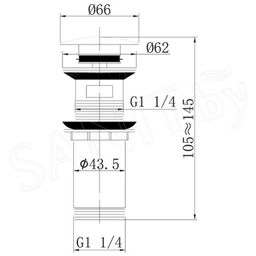 Донный клапан Abber Bequem AF0009G