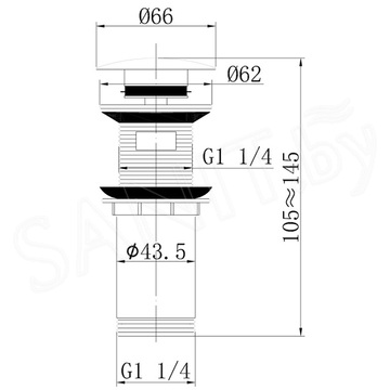 Донный клапан Abber Bequem AF0010B