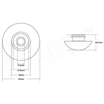 Крышка слива для умывальника Abber AC0014GG / AC0014MMG / AC0014MRG / AC0014RG