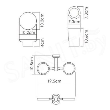 Стакан Wasserkraft K-28126 с мыльницей