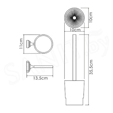 Ершик для унитаза Wasserkraft K-28127